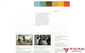 新西兰肖像画廊的网站截图