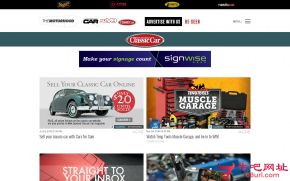 新西兰经典汽车杂志的网站截图