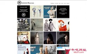 新西兰时装博物馆的网站截图