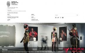 新西兰国家博物馆的网站截图