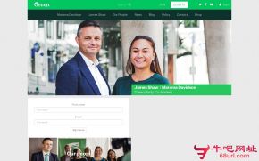 新西兰绿党的网站截图