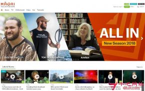 新西兰毛利电视台的网站截图