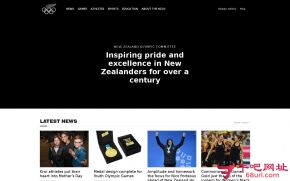 新西兰奥林匹克委员会的网站截图