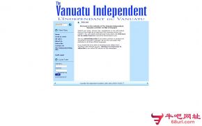 瓦努阿图独立报的网站截图