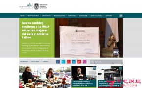 阿根廷拉普拉塔大学的网站截图