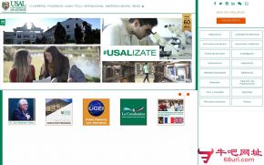 阿根廷萨尔瓦多大学的网站截图