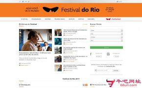 里约热内卢国际电影节的网站截图