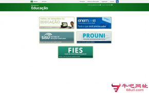 巴西教育部的网站截图