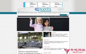 巴西圣卡塔琳娜新闻报的网站截图